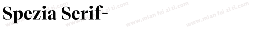 Spezia Serif字体转换